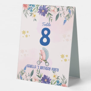 Cute porcupine cub bike flower Birthday party