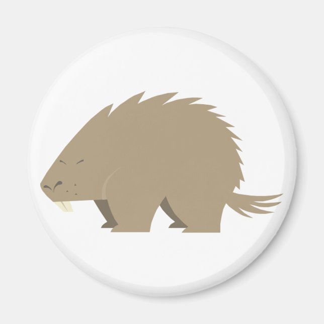 Cute Porcupine Magnet (Front)