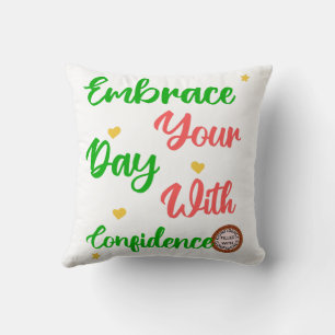 Cute positive motivational gift for all cushion