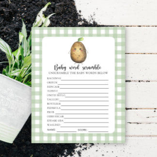 Cute potato - Baby Word Scramble Game