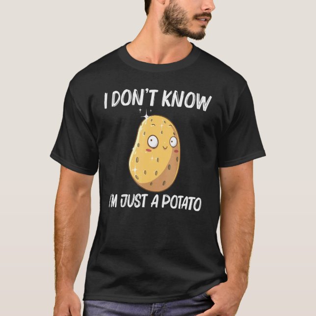 Cute Potato For Men Women Vegetable Baked Potato   T-Shirt (Front)