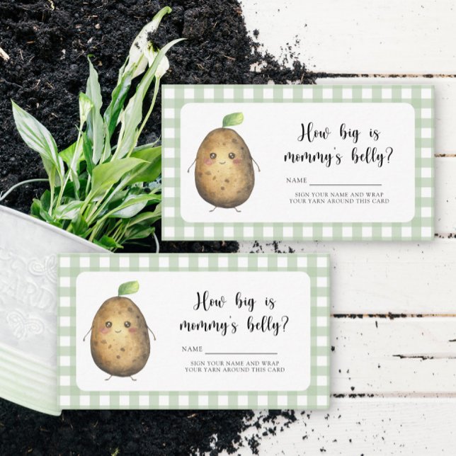 Cute potato - How big is mummy's belly Enclosure Card (Creator Uploaded)