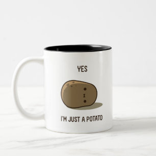 Cute Potato Two-Tone Coffee Mug