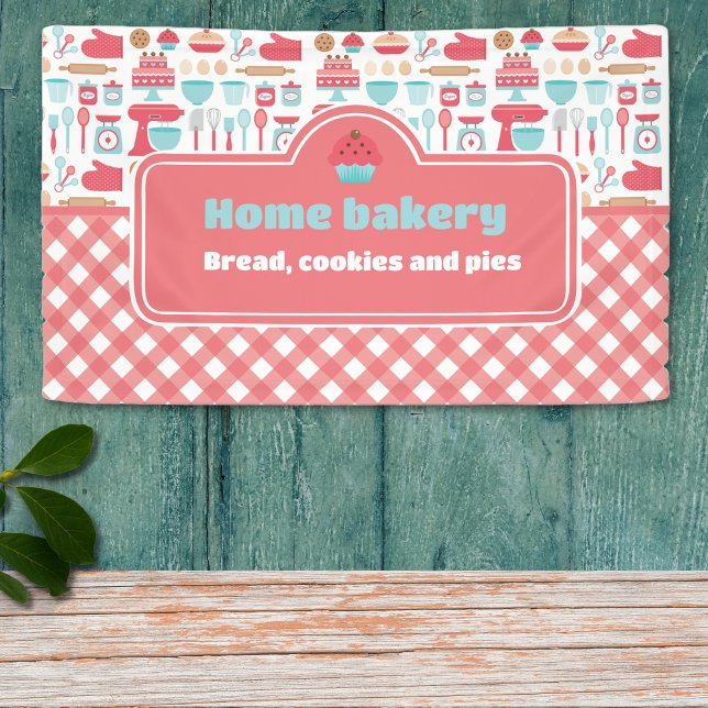 Cute & Practical Custom Home Bakery Baking Design Banner (Cute & Practical Custom Home Bakery Baking Design Banner)