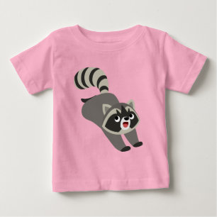 Cute Prankish Cartoon Racoon Baby T-Shirt