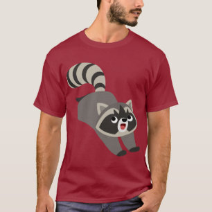 Cute Prankish Cartoon Racoon T-Shirt
