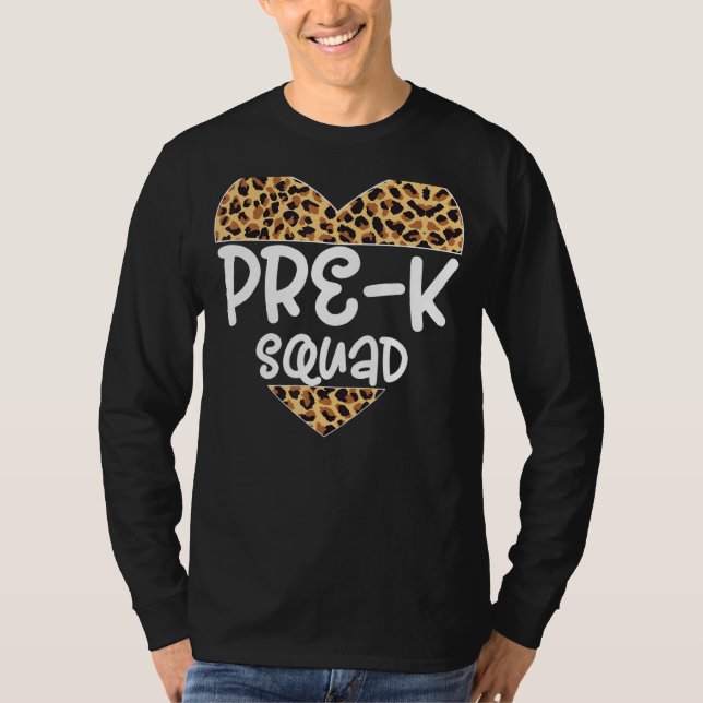 Cute Pre K Squad School Admin Appreciation Back To T-Shirt (Front)