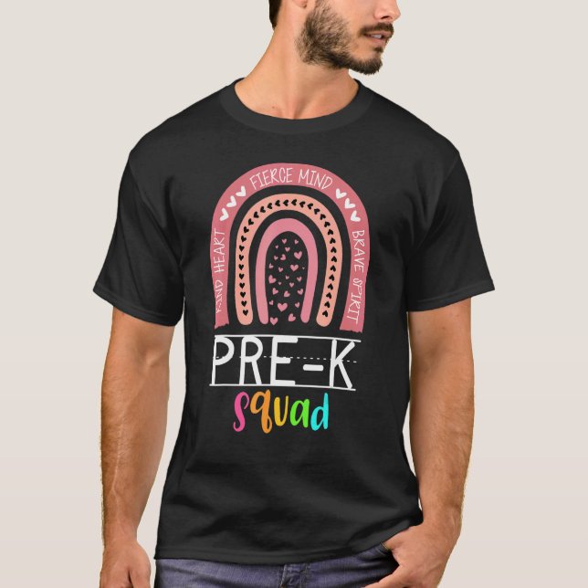 Cute Pre K Squad School Admin Appreciation Front O T-Shirt (Front)