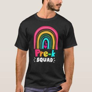 Cute Pre K Squad School Admin Appreciation Front O T-Shirt