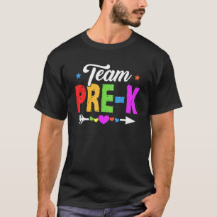 Cute Pre K Team Teacher Student Kids Back To Schoo T-Shirt