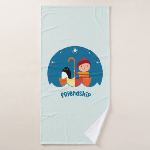 Cute Pre School K Lost And Found Friendship Bath Towel