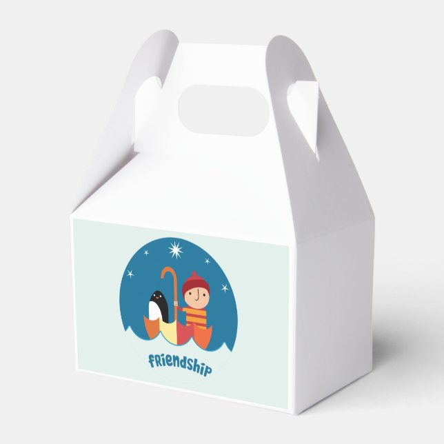 Cute Pre School K Lost And Found Friendship Favour Box (Front Side)
