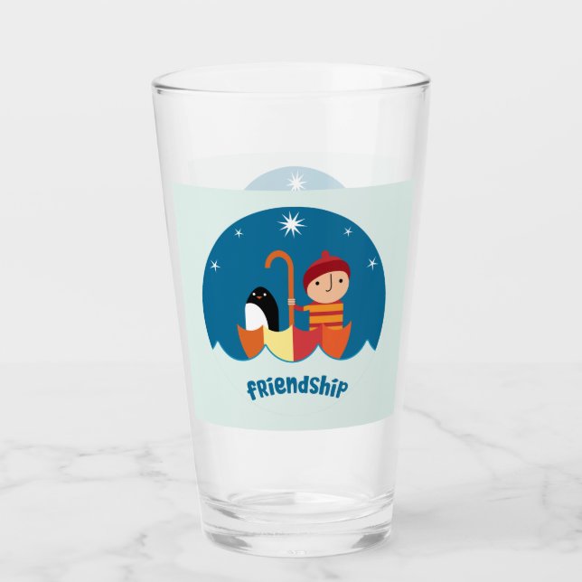 Cute Pre School K Lost And Found Friendship Glass (Front)
