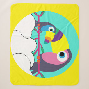 Cute Pre School Pre Schooler Kids Toucan Thr Sherpa Blanket