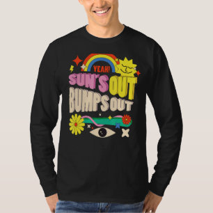 Cute Pregnancy Announcement Sun's Out Bumps Out M T-Shirt