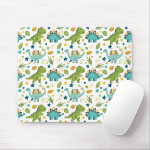 Cute Prehistoric Animal Dinosaur Pattern Mouse Pad