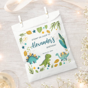 Cute Prehistoric Dinosaur Birthday Kids Favour Bag