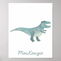 Cute Prehistoric T-Rex Dinosaur Personalised