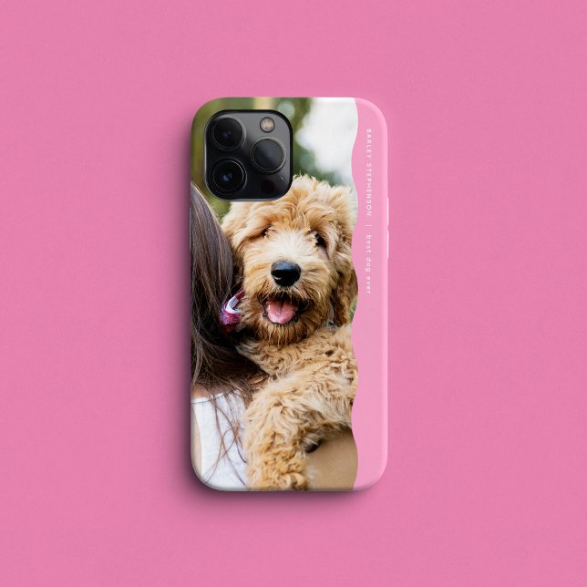 Cute preppy wavy edge pink photo Case-Mate iPhone case (Creator Uploaded)