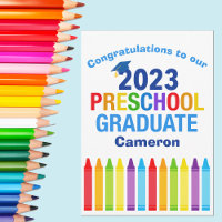 Cute Preschool Graduate 2023 Custom Graduation