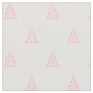 Cute Pretty Blush Pink Christmas Fabric