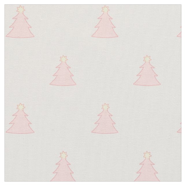 Cute Pretty Blush Pink Christmas Fabric (Close Up)