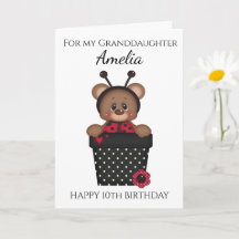 Cute Pretty Granddaughter Ladybug Kids Birthday 