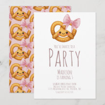 Cute Pretzel Girl Birthday Party