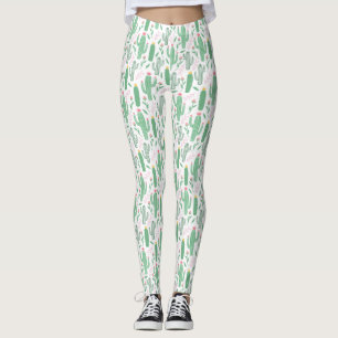 Cute Prickly Cactus Pattern Leggings