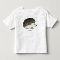 Cute prickly hedgehog cartoon illustration
