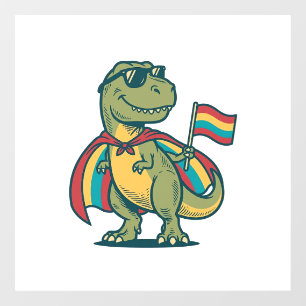 Cute Pride Dinosaur Vector Shirt Design_1