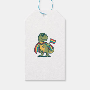 Cute Pride Dinosaur Vector Shirt Design_1 Gift Tags