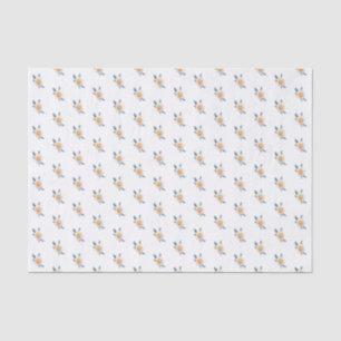 Cute Primitive Watercolor Flower Pattern Tissue Paper
