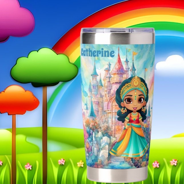 Cute Princess add name  Insulated Tumbler (Creator Uploaded)