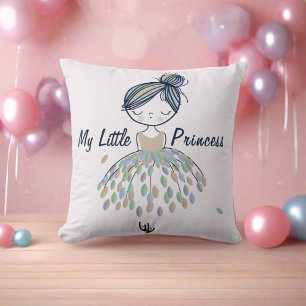 Cute Princess Ballerina Dancing Nursery Girl  Cushion