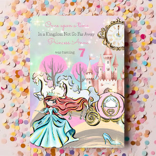 Cute Princess Birthday Invitation