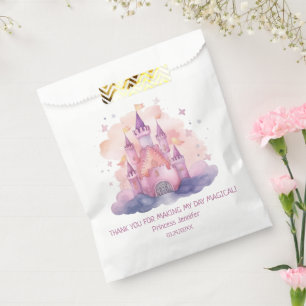Cute Princess Castle Girl Birthday Party Favour Bag