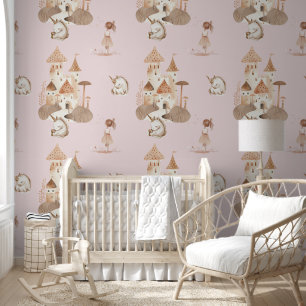 Cute Princess Castle Unicorn Wallpaper
