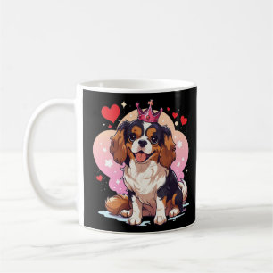 Cute Princess Cavalier King Charles with a crown Coffee Mug