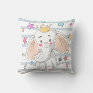 Cute Princess Elephant Cushion