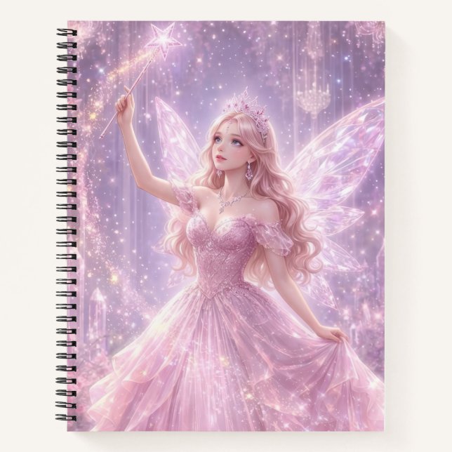 Cute Princess Graph Paper Notebook (Front)