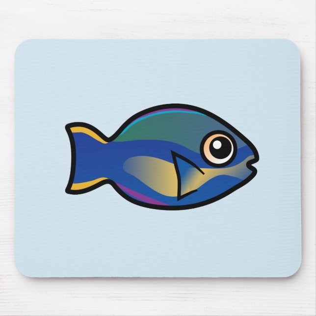 Cute Princess Parrotfish Mouse Pad (Front)