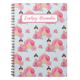 Cute Princess Personalised Notebook