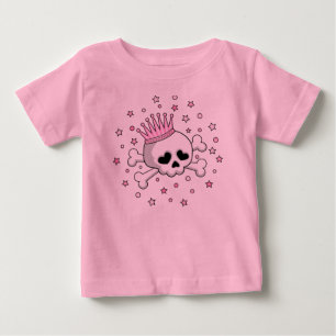 Cute Princess Skull Baby T-Shirt