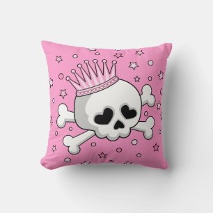 Cute Princess Skull Cushion