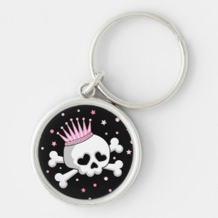 Cute Princess Skull Key Ring