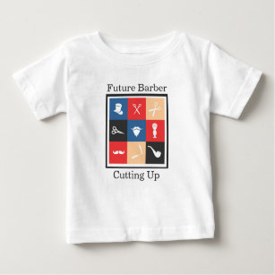 Cute Prof Barber Iconic Pictogram Baby T-Shirt