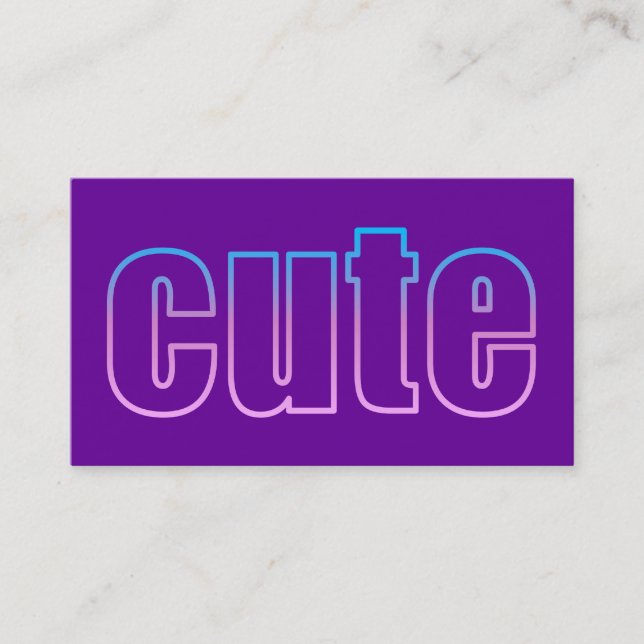 cute Profile Card (Front)