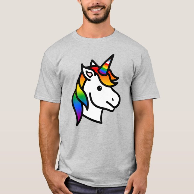 Cute Progress Pride Unicorn T-Shirt (Front)