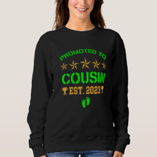 Cute Promoted To Big Cousin 2023 Soon To Be Cousin Sweatshirt